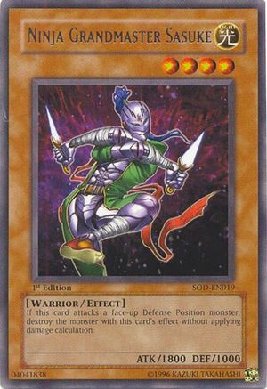 Ninja Grandmaster Sasuke (SOD-EN019) - Soul of the Duelist 1st Edition