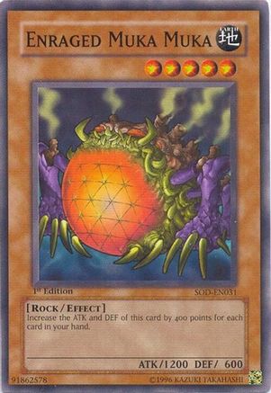 Enraged Muka Muka (SOD-EN031) - Soul of the Duelist 1st Edition