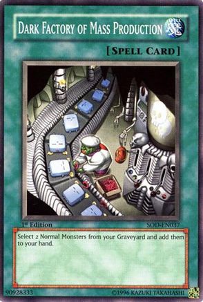 Dark Factory of Mass Production (SOD-EN037) - Soul of the Duelist 1st Edition