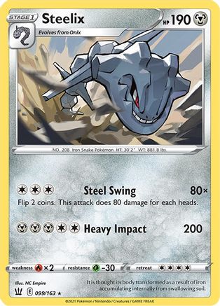 Steelix 099  - Reverse Holofoil SWSH05 Battle Styles - Holo Rare