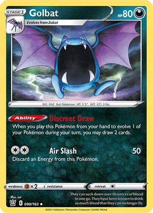 Golbat 090  SWSH05 Battle Styles - Uncommon