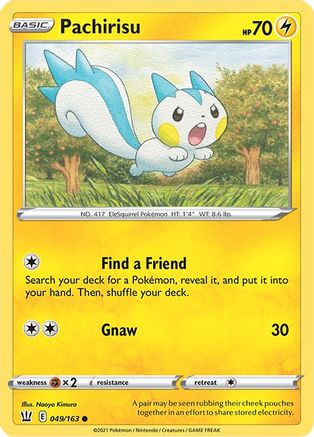 Pachirisu 049  - Reverse Holofoil SWSH05 Battle Styles - Common