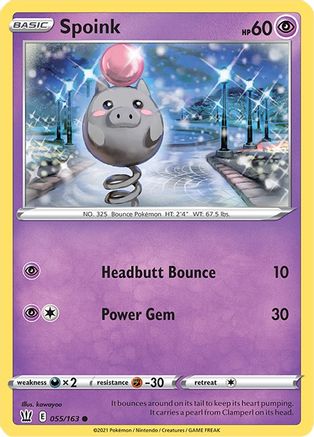 Spoink 055  SWSH05 Battle Styles - Common