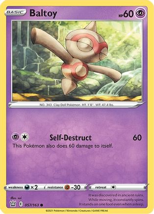 Baltoy 057  SWSH05 Battle Styles - Common