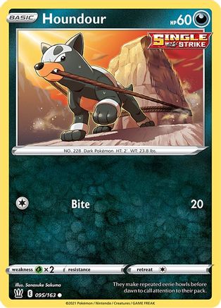 Houndour 095  SWSH05 Battle Styles - Common