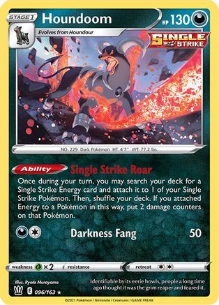 Houndoom 096  - Holofoil SWSH05 Battle Styles - Holo Rare