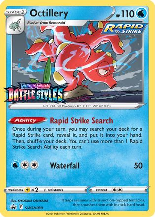 Octillery - SWSH089 (Prerelease)  - Holofoil SWSH Sword & Shield Promo Cards - Promo