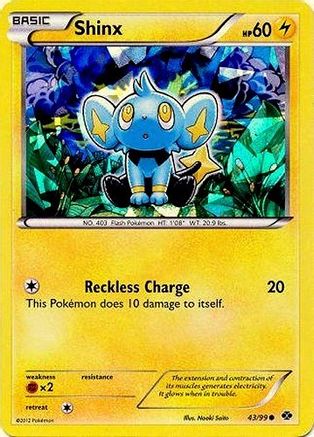 Shinx - 43/99 (Cracked Ice Holo)/99  - Holofoil Blister Exclusives - Promo