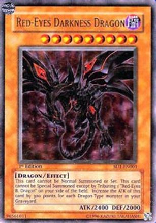 Red-Eyes Darkness Dragon (SD1-EN001) - Structure Deck: Dragon's Roar 1st Edition