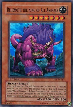 Behemoth the King of All Animals (FET-EN014) - Flaming Eternity 1st Edition