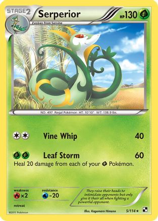 Serperior - 5/114 (Green Tornado Theme Deck Exclusive)/114  Deck Exclusives - Rare