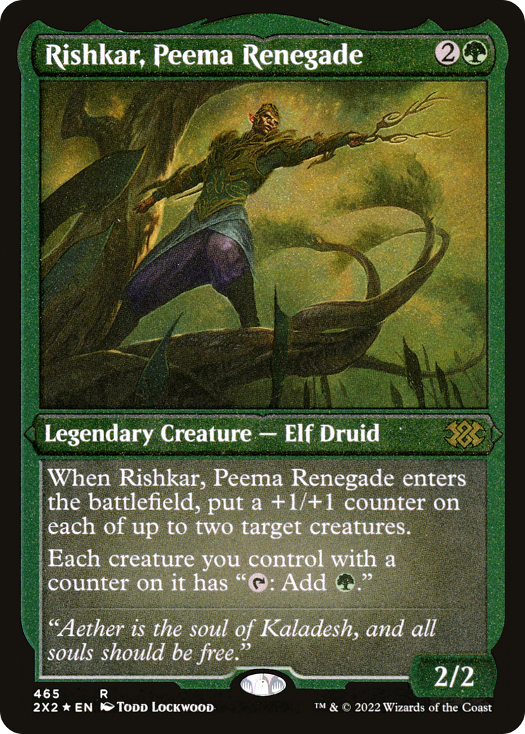 Rishkar, Peema Renegade (Foil Etched) (2X2-465) - Double Masters 2022 Foil