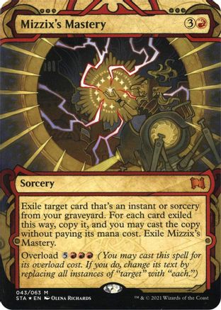 Mizzix's Mastery (Foil Etched) (STA-043) - Strixhaven Mystical Archive (Borderless) Foil