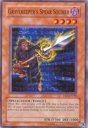 Gravekeeper's Spear Soldier (DR1-EN010) - Dark Revelation Volume 1 Unlimited