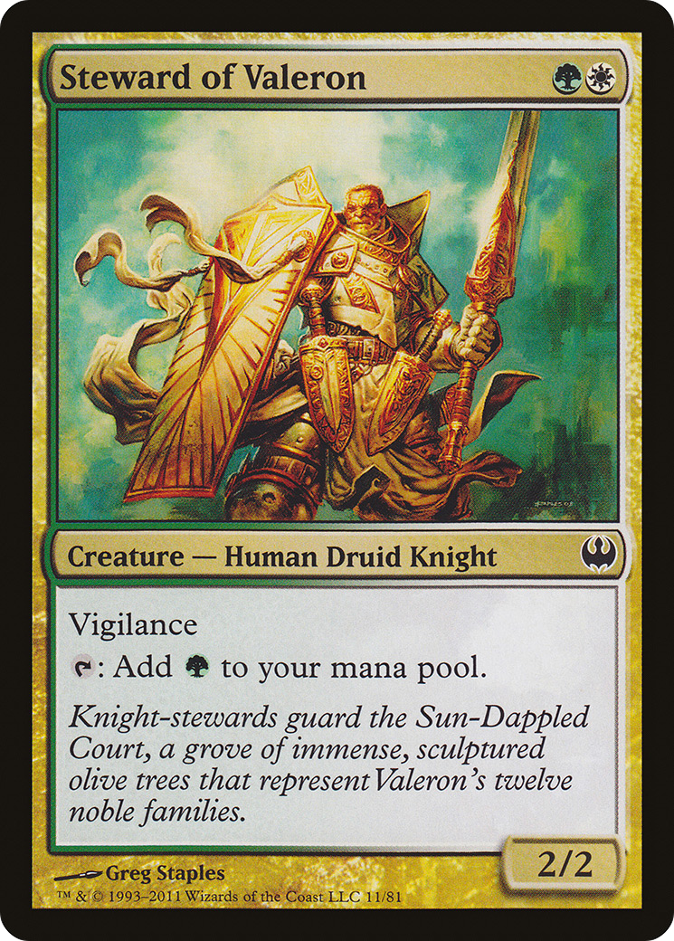 Steward of Valeron (DDG-011) - Duel Decks: Knights vs. Dragons