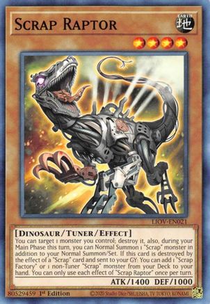 Scrap Raptor (LIOV-EN021) - Lightning Overdrive 1st Edition