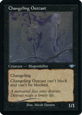 Changeling Outcast (Retro Frame) (Foil Etched) (MH1-012) - Modern Horizons Foil