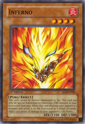 Inferno (SD3-EN006) - Structure Deck: Blaze of Destruction 1st Edition