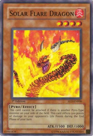 Solar Flare Dragon (SD3-EN008) - Structure Deck: Blaze of Destruction 1st Edition