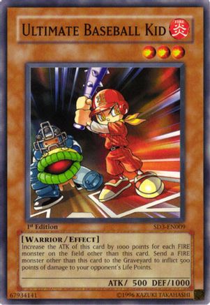 Ultimate Baseball Kid (SD3-EN009) - Structure Deck: Blaze of Destruction 1st Edition