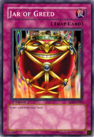 Jar of Greed (SD3-EN029) - Structure Deck: Blaze of Destruction 1st Edition