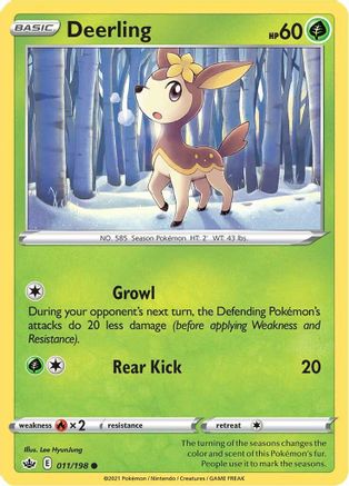 Deerling 011  SWSH06 Chilling Reign - Common