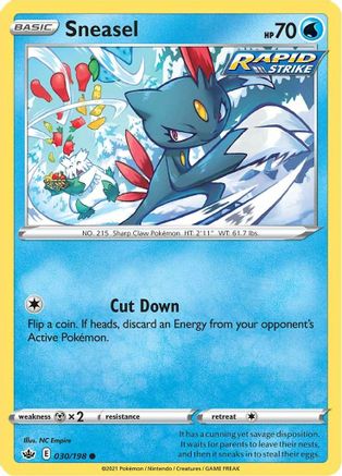 Sneasel 030  SWSH06 Chilling Reign - Common