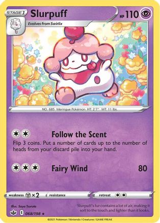 Slurpuff 068  SWSH06 Chilling Reign - Rare