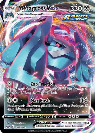 Metagross VMAX 113  - Holofoil SWSH06 Chilling Reign - Ultra Rare