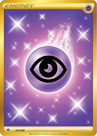 Psychic Energy (Secret) 232  - Holofoil SWSH06 Chilling Reign - Secret Rare