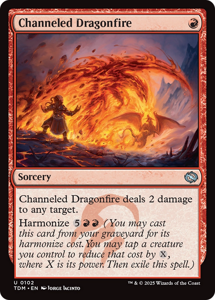 Channeled Dragonfire (TDM-102) - Tarkir: Dragonstorm