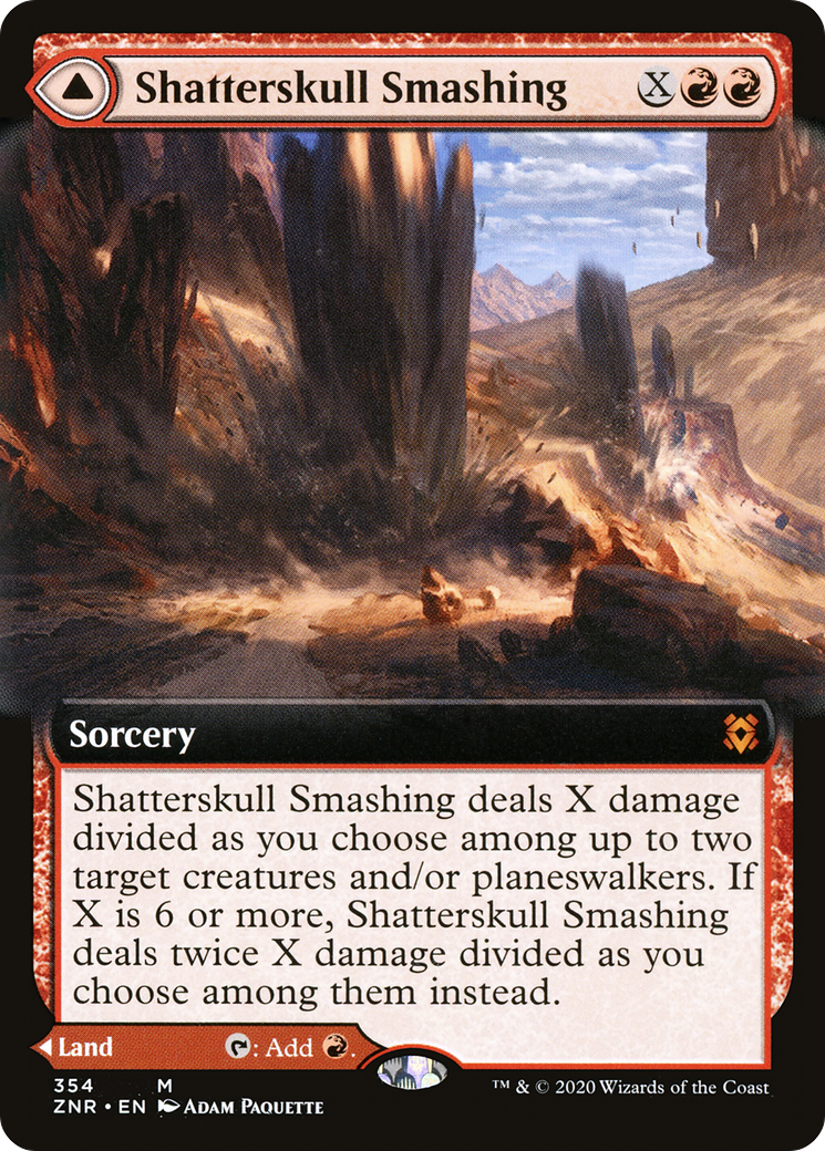 Shatterskull Smashing (Extended Art) (ZNR-354) - Zendikar Rising: (Extended Art) Foil