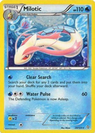 Milotic - 28/124 (Cosmos Holo)/124  - Holofoil Blister Exclusives - Promo