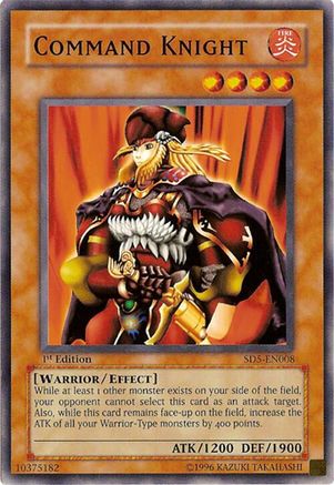 Command Knight (SD5-EN008) - Structure Deck: Warrior's Triumph 1st Edition