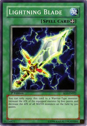 Lightning Blade (SD5-EN022) - Structure Deck: Warrior's Triumph 1st Edition
