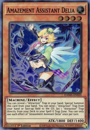 Amazement Assistant Delia (DAMA-EN020) - Dawn of Majesty 1st Edition