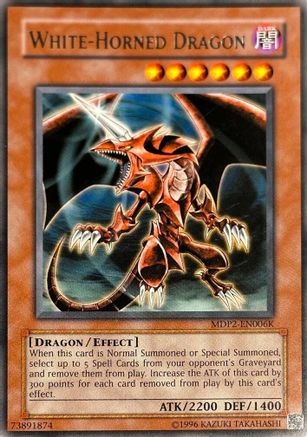 White-Horned Dragon (MDP2-EN006K) (MDP2-EN006K) - Redemption Replacement Unlimited