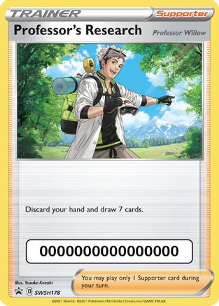 Professor's Research (with Pokemon Go Code) SWSH178  SWSH Sword & Shield Promo Cards - Promo
