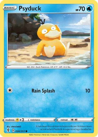 Psyduck 024  SWSH07 Evolving Skies - Common
