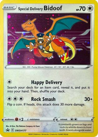 Special Delivery Bidoof  - Holofoil SWSH Sword & Shield Promo Cards - Promo