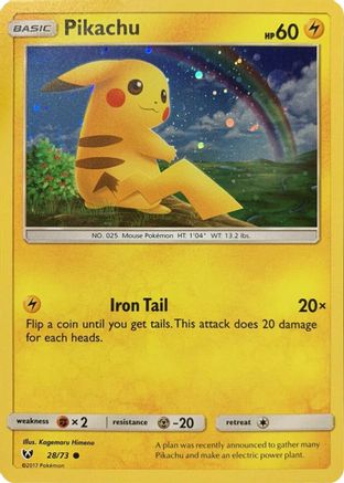 Pikachu (Cosmos Holo) 028/73  - Holofoil Miscellaneous Cards & Products - Promo