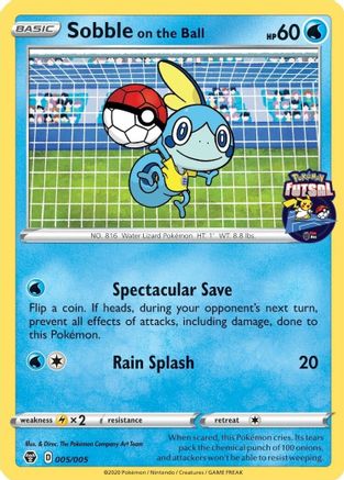 Sobble on the Ball (Pokemon Futsal) 005/005  Miscellaneous Cards & Products - Promo