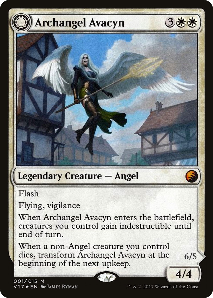 Archangel Avacyn (V17-001) - From the Vault: Transform: (Double Faced Transform) Foil