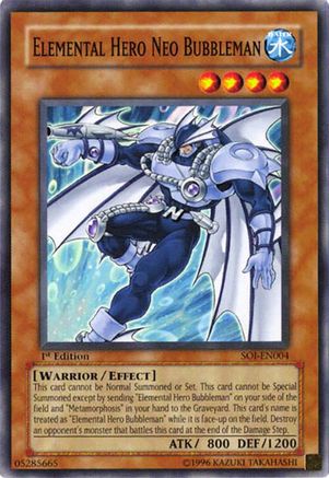 Elemental Hero Neo Bubbleman (SOI-EN004) - Shadow of Infinity Unlimited