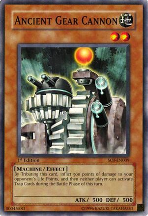 Ancient Gear Cannon (SOI-EN009) - Shadow of Infinity Unlimited