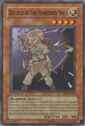 Disciple of the Forbidden Spell (SOI-EN016) - Shadow of Infinity 1st Edition