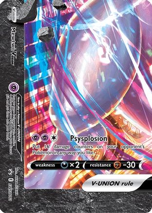 Mewtwo V-UNION - SWSH161  - Holofoil SWSH Sword & Shield Promo Cards - Promo