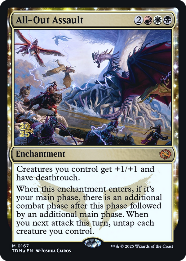 All-Out Assault (PRE-167) - Prerelease Cards: (enchantment) Foil