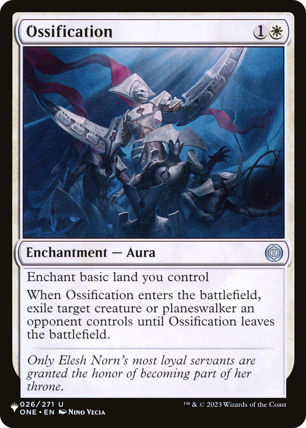 Ossification (LIST-026/271) - The List