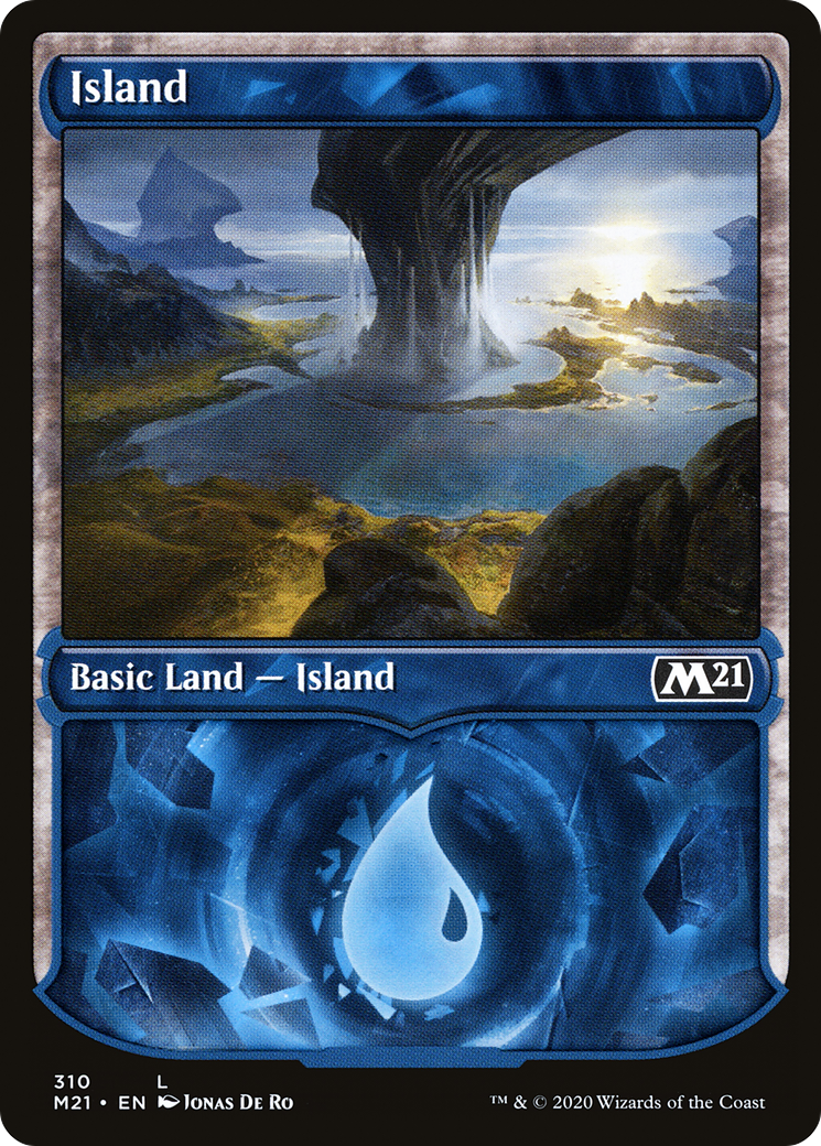Island (Showcase) (M21-310) - Core Set 2021: (Showcase) Foil